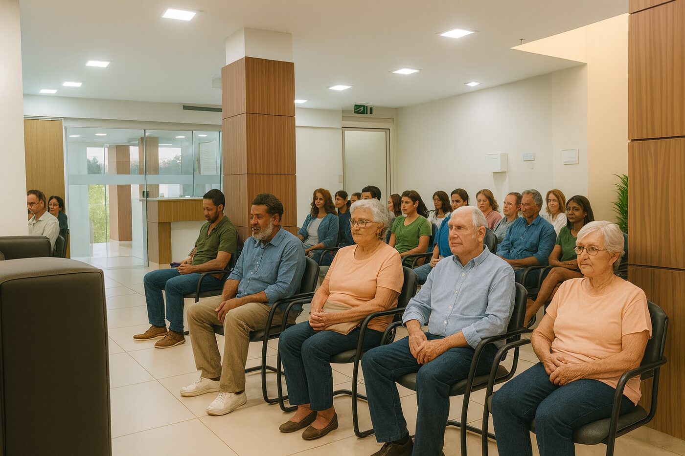 Recepção e sala de espera