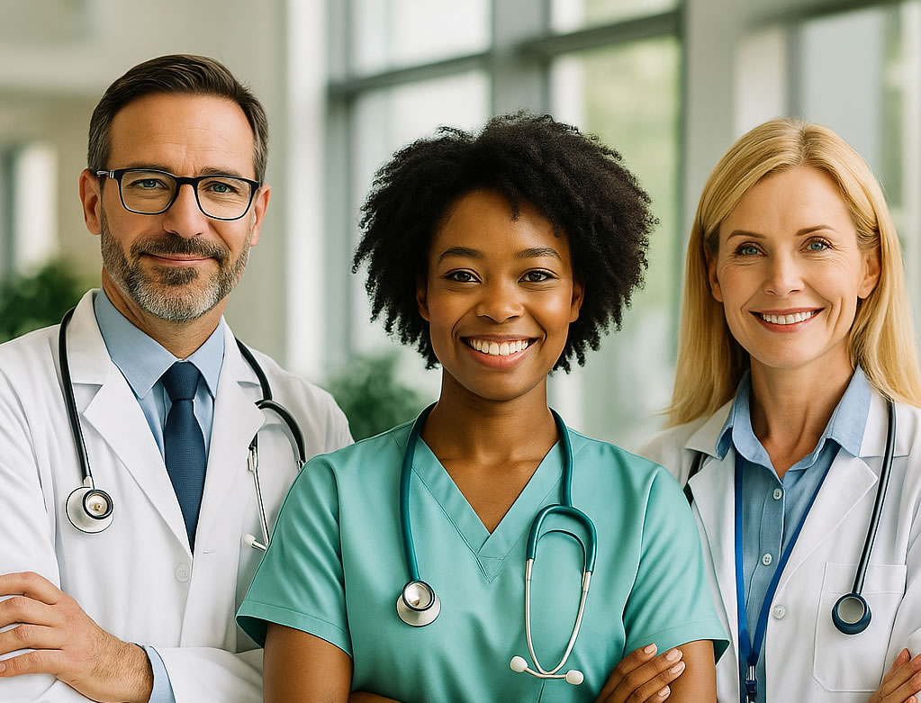 Corpo clínico do Hospital da Visão de Natal