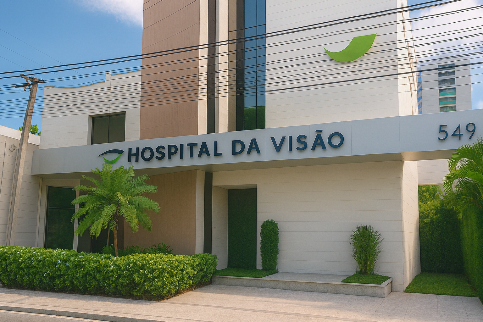 Fachada do Hospital da Visão de Natal